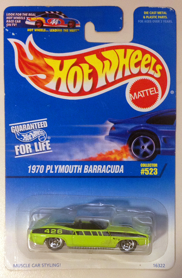 1997 First Editions: 1970 PLYMOUTH BARRACUDA – ORANGE TRACK DIECAST