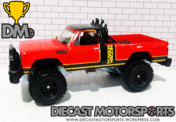 80 Dodge Macho Power Wagon – ORANGE TRACK DIECAST