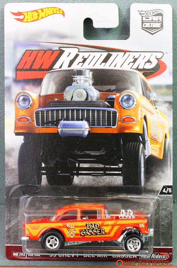 Car Culture / HW Redliners: '55 CHEVY BEL AIR GASSER – ORANGE