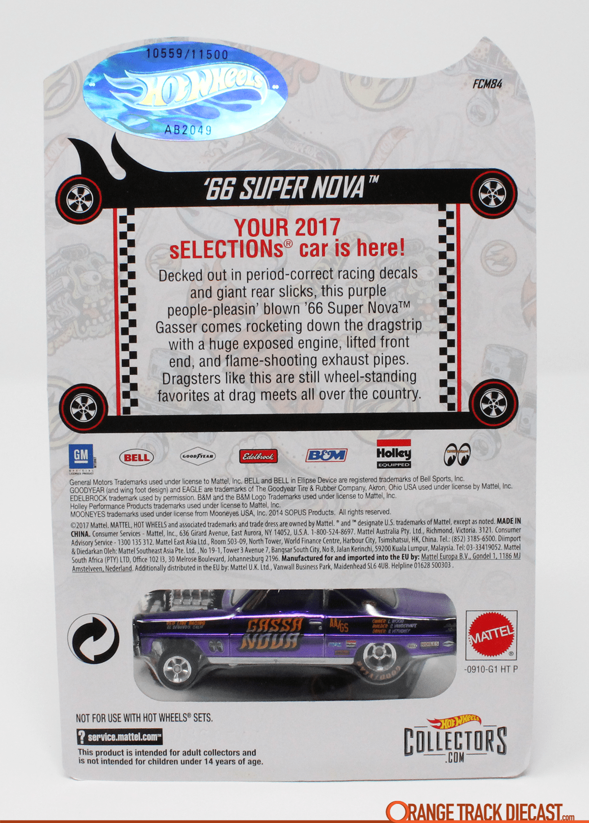 Orange Track Diecast