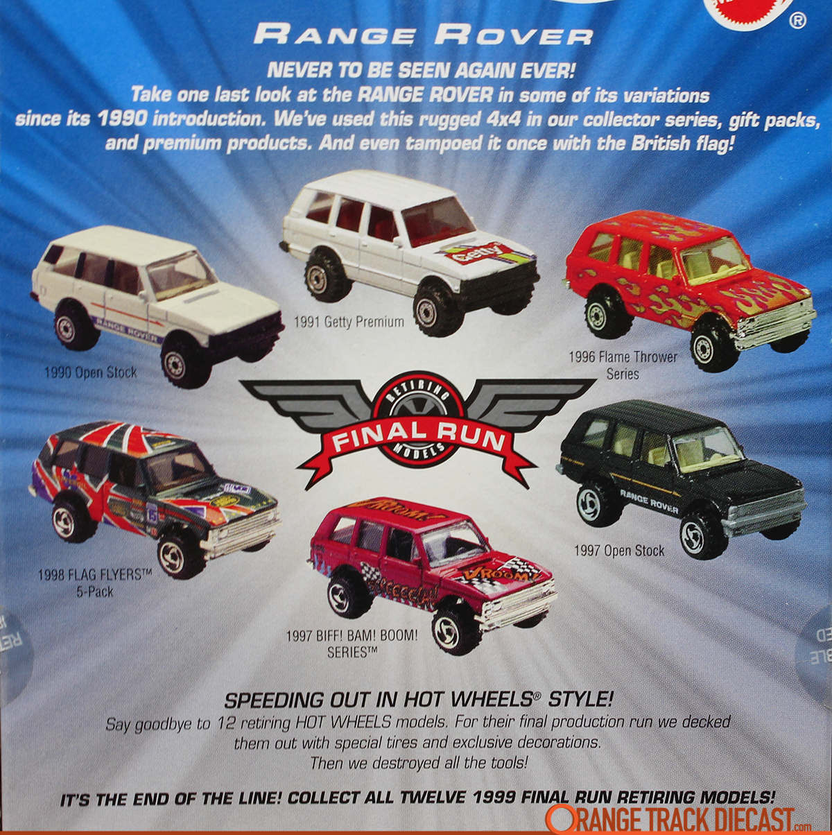 Orange Track Diecast