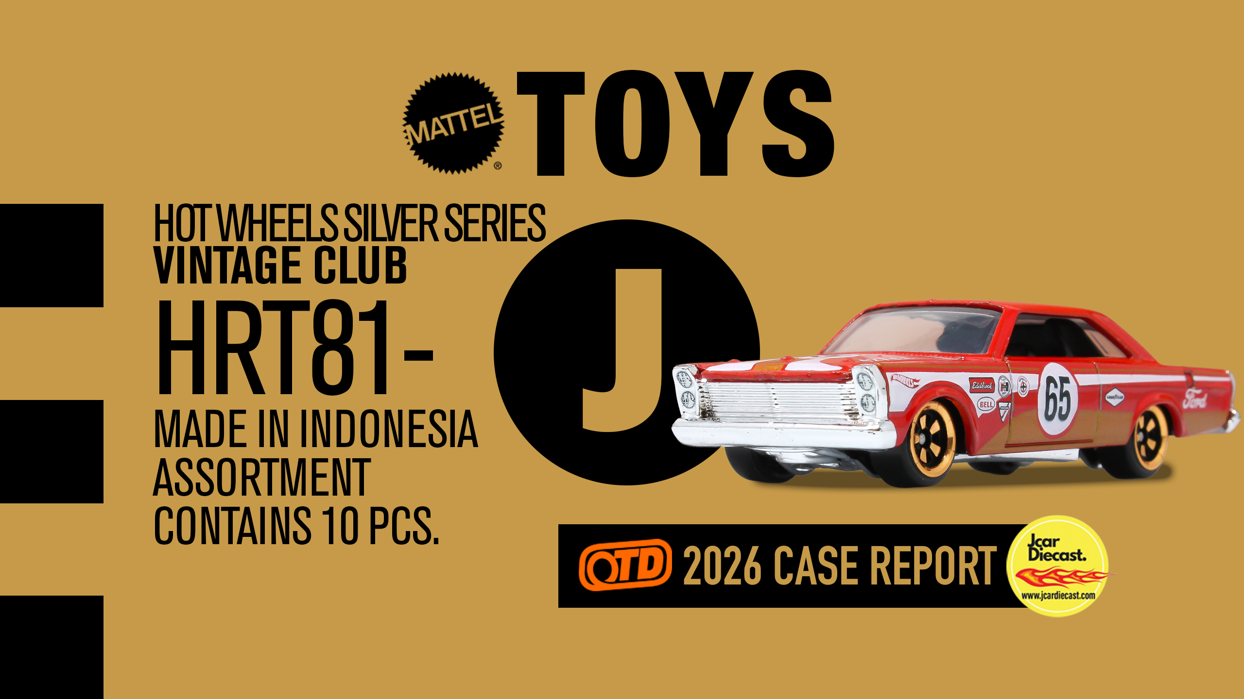 65 Ford Galaxie – ORANGE TRACK DIECAST
